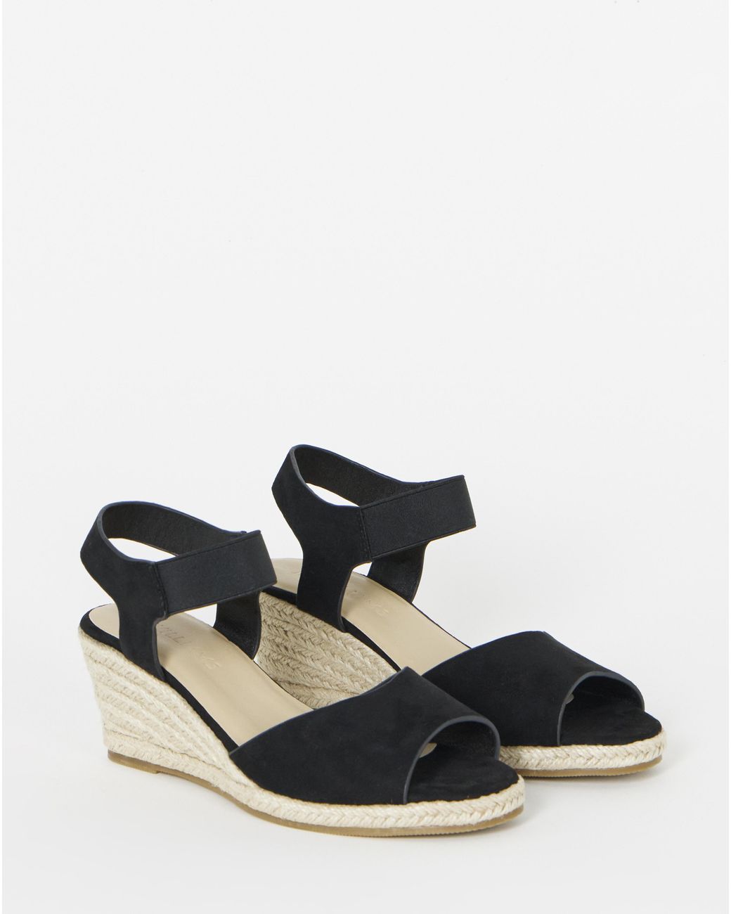 JD Williams Blue Two Part Espadrille Wedge Ex Wide