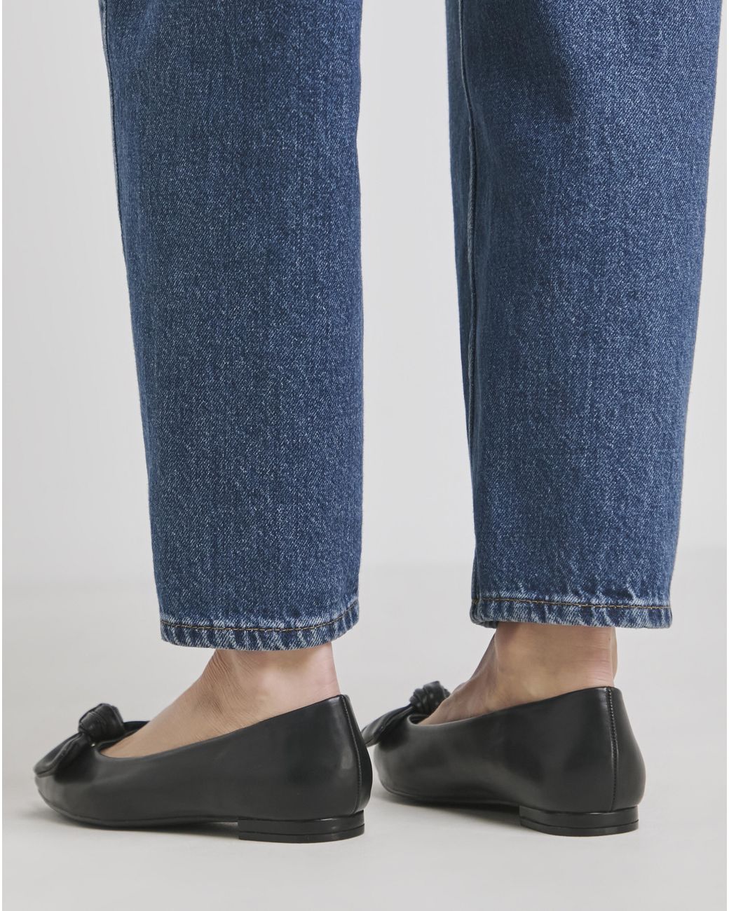 Simply Be Blue Pointed Toe Flat Show With Bow Ex Wide