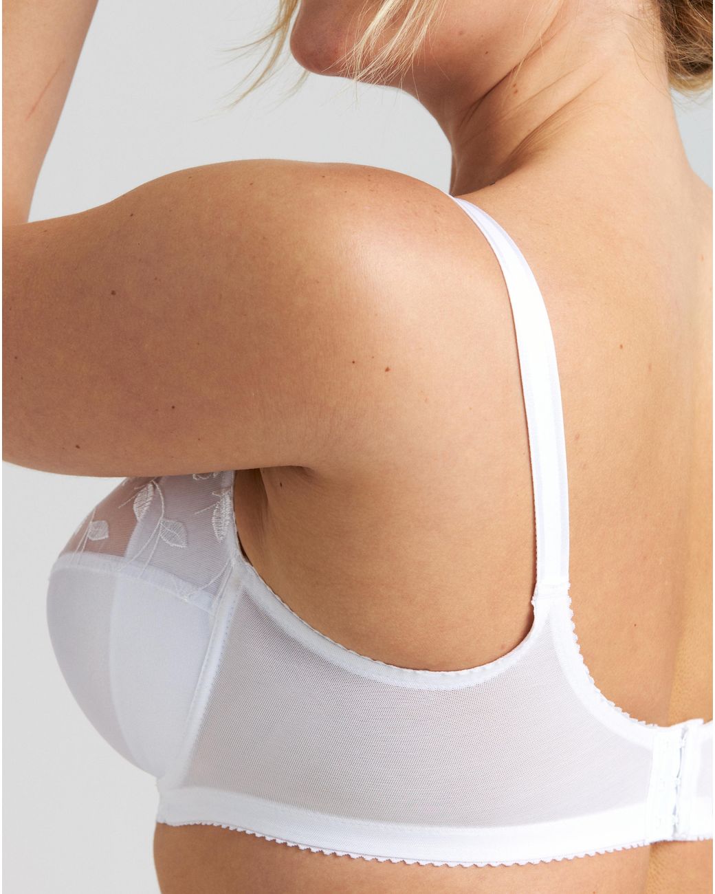 Miss Mary Of Sweden White Miss Mary Rose Embroidered Bra