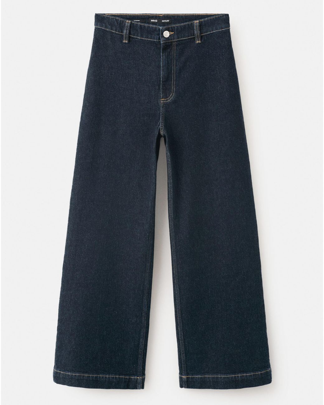 Mango Black Catherin Culotte High-Rise Jeans
