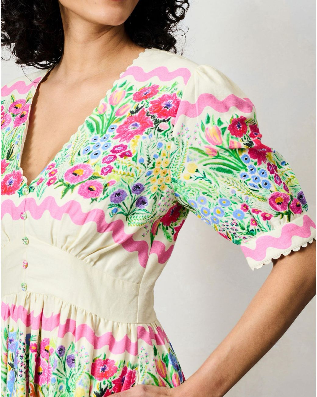 Hope & Ivy White Larysa Dress