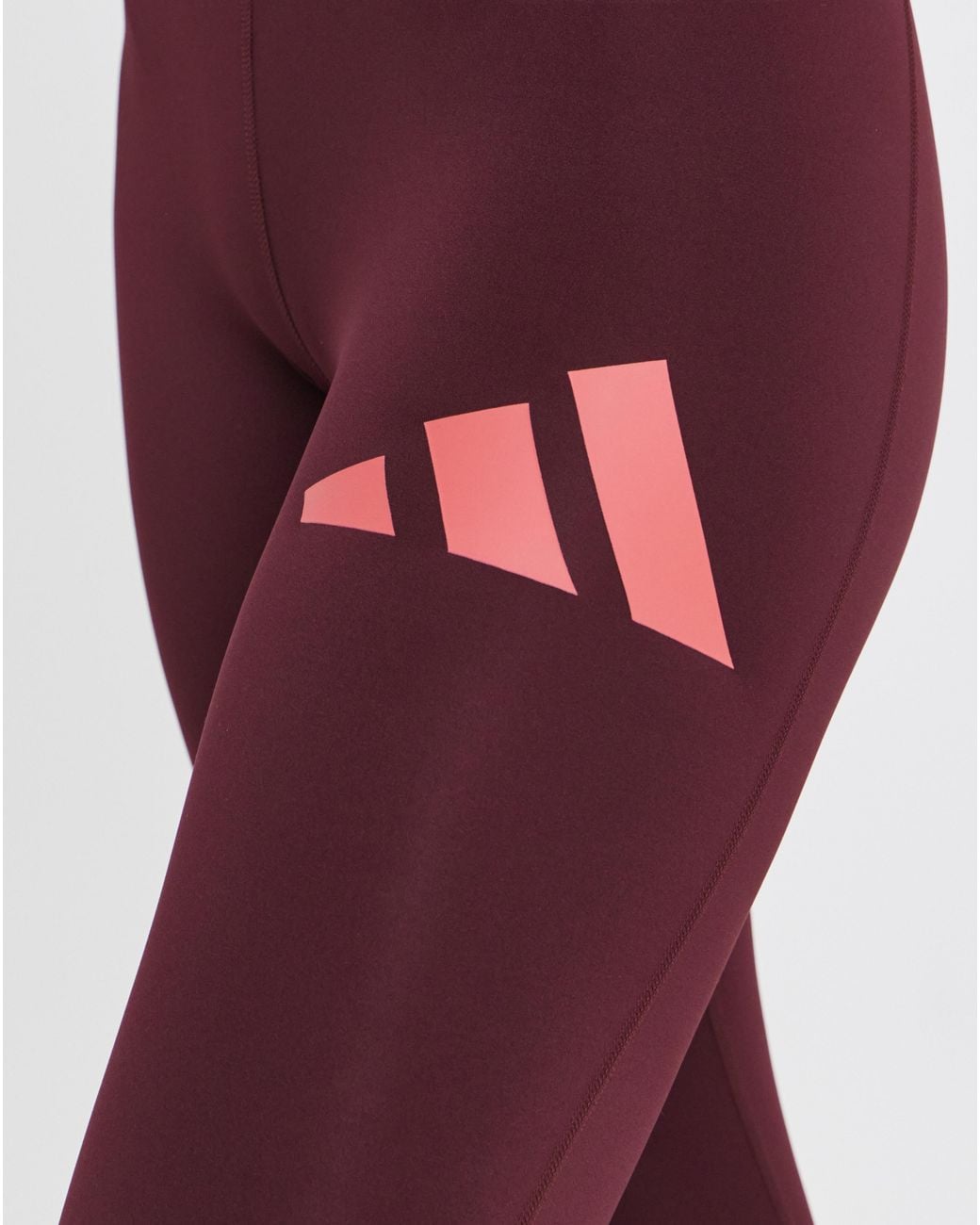 Adidas Red Essentials Big Logo Legging