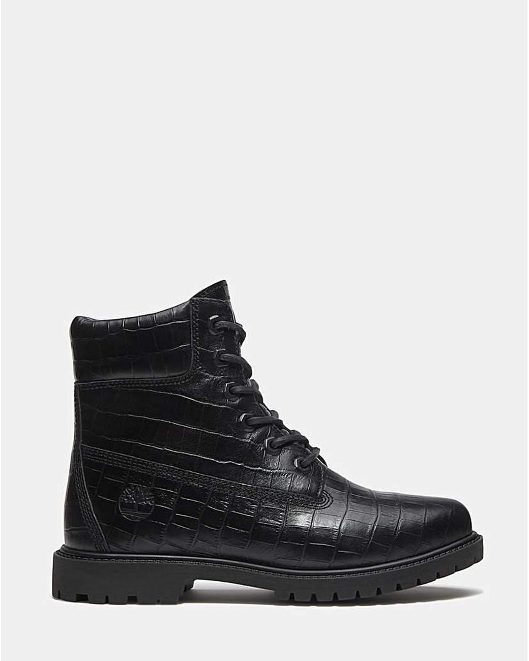 Timberland Black Premium 6 Inch Lace Up Std