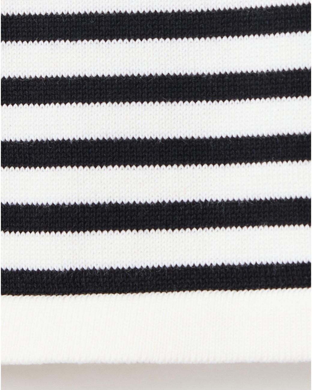 Mango Black Knit Striped Sweater