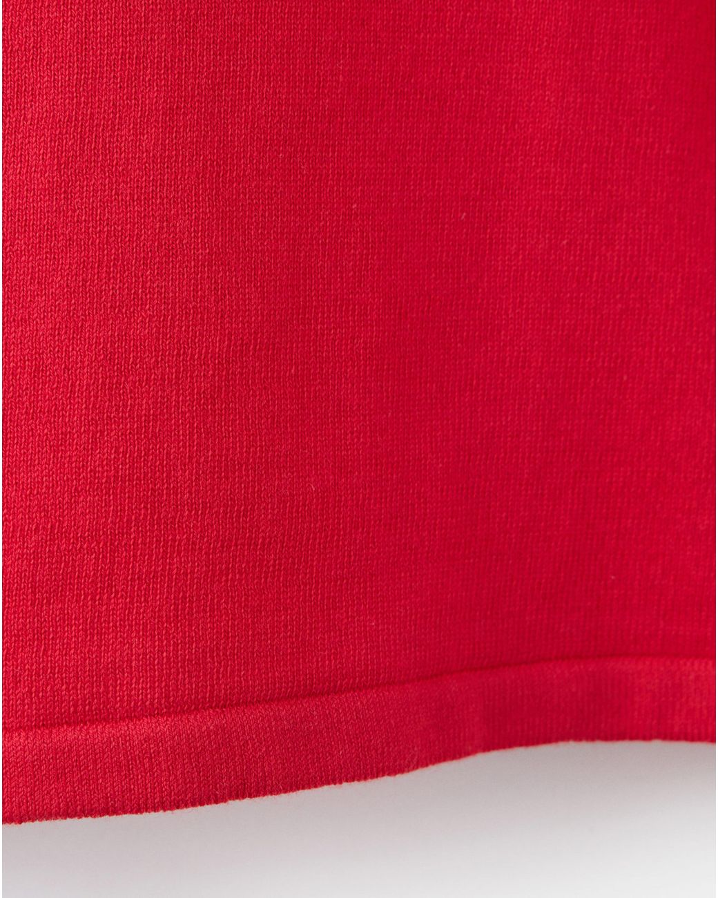 Mango Red Short-Sleeved Fine-Knit Sweater