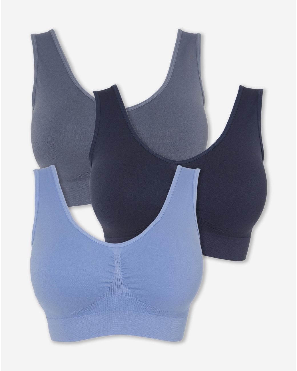 Pretty Secrets Blue 3 Pack Comfort Tops
