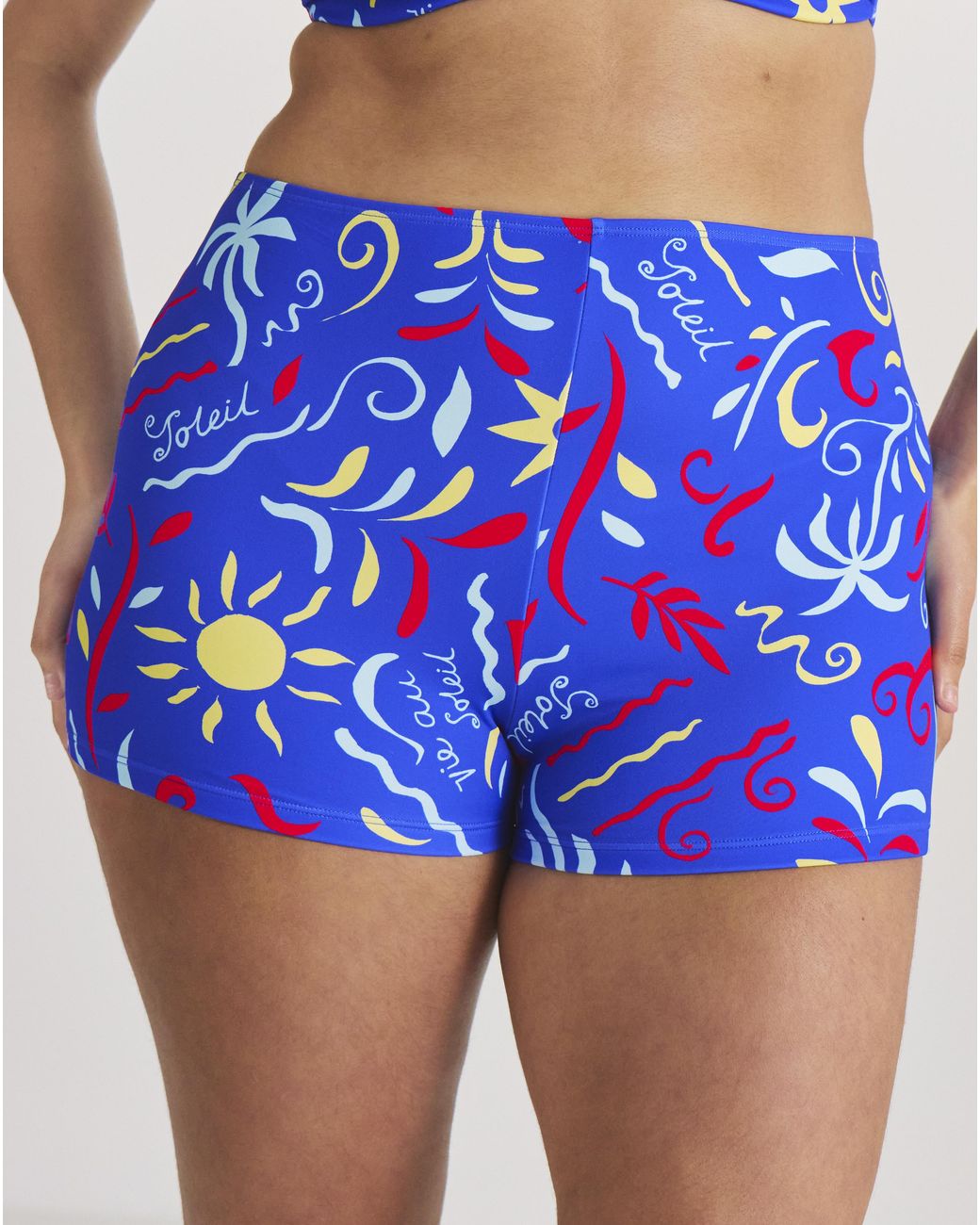 Simply Be Blue 2 Pack Value Bikini Shorts