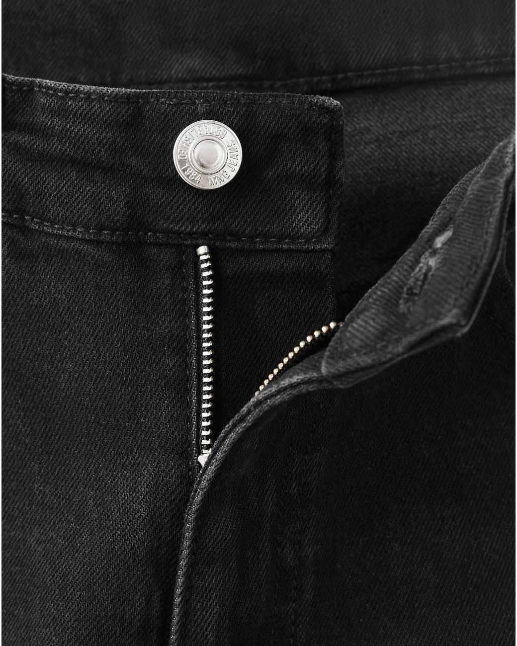 Mango Black Newmom High Rise Comfort Jean