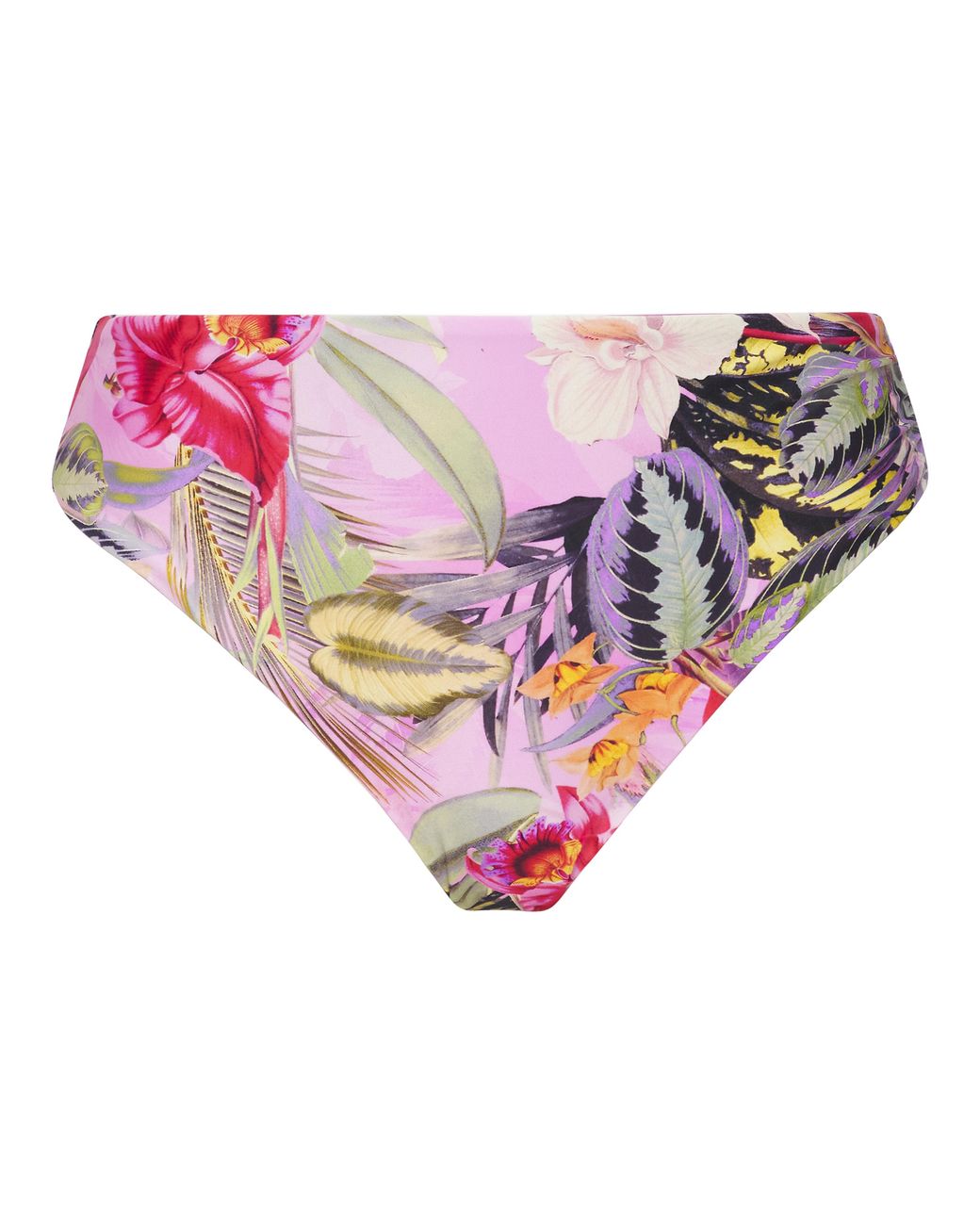 Figleaves Pink Fiji Ruched Side Bikini Brief