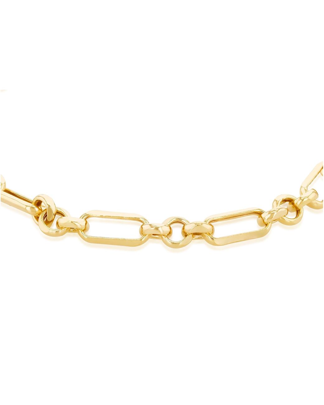 iJewel Metallic 9Ct Figaro Belcher Bracelet