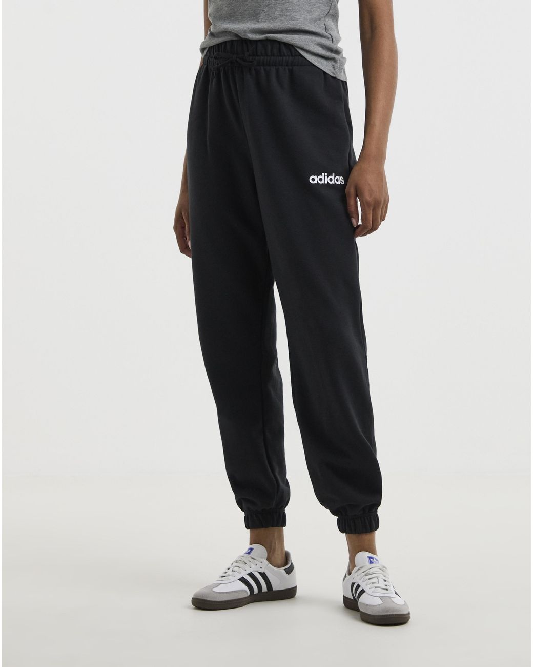 Adidas Black Linear French Terry Pants