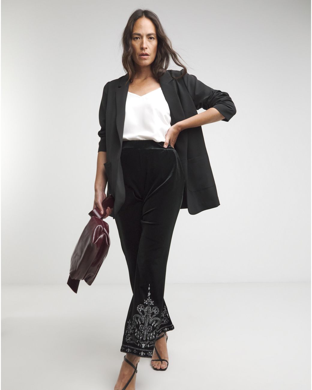 Joe Browns Blue Starlight Velvet Trouser
