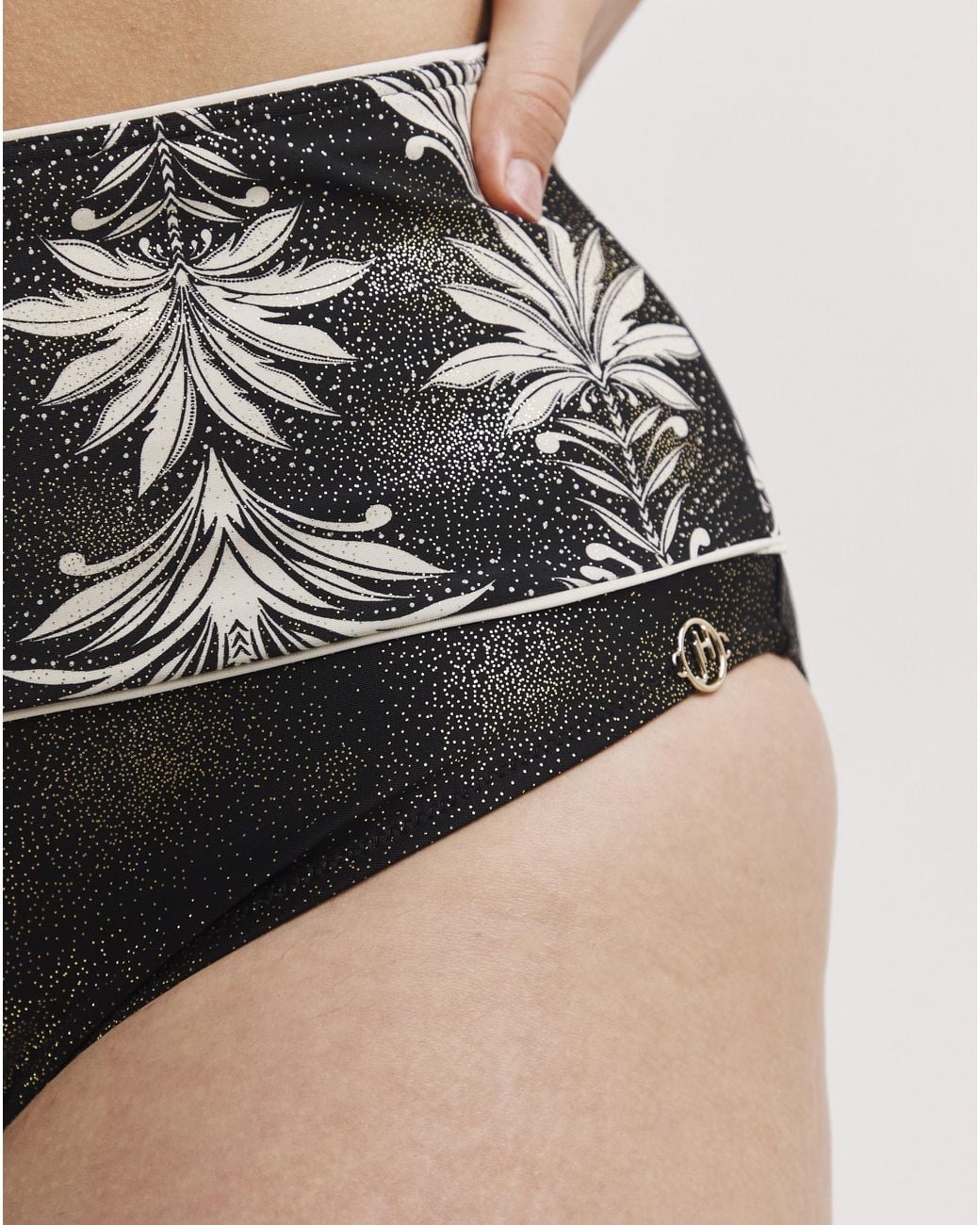 Joanna Hope Black High Waist Bikini Brief