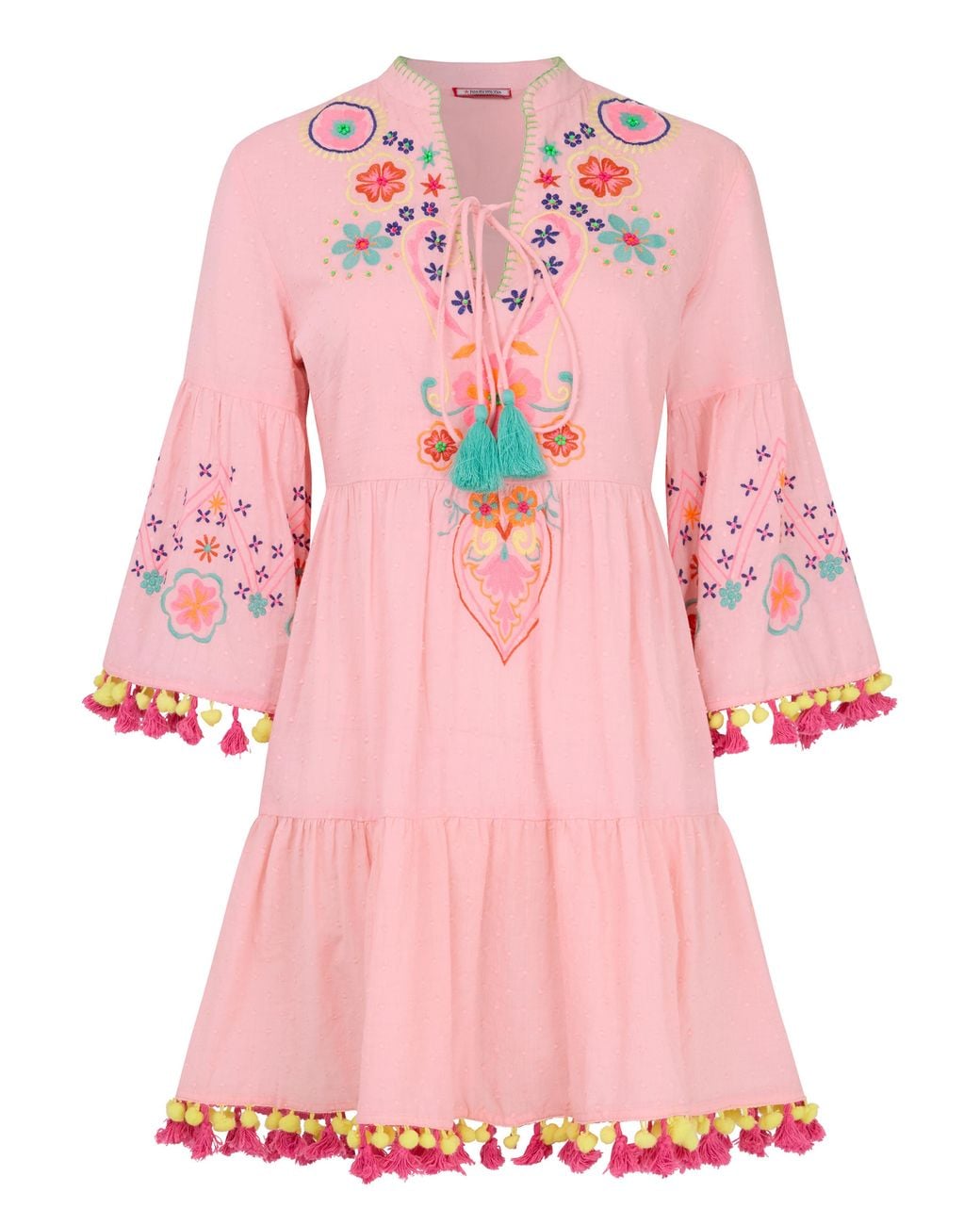 Joe Browns Pink Delightful Doby Tunic Dress