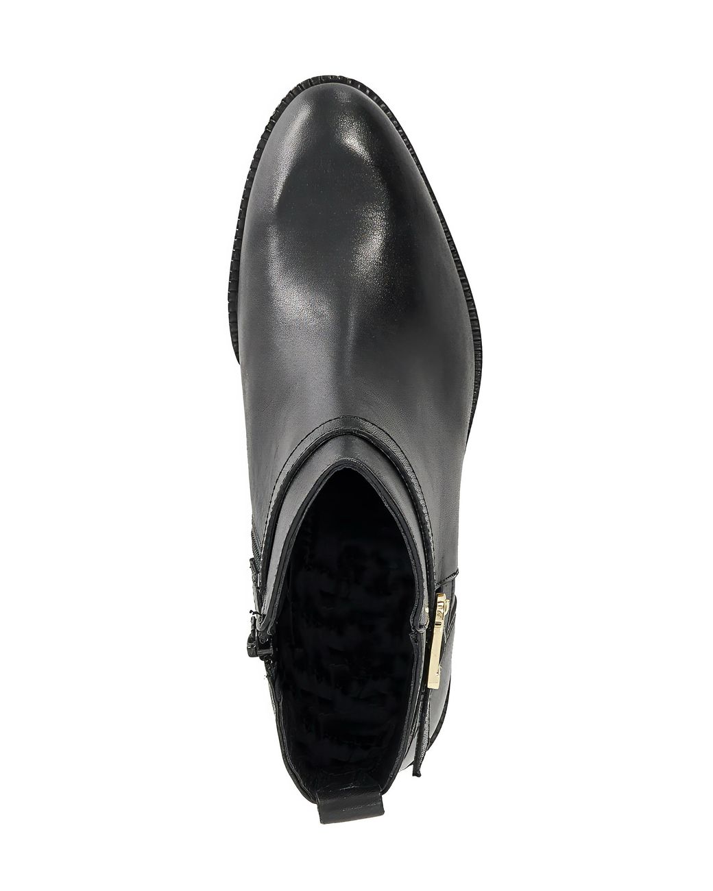 Dune Black Pemma Leather Ankle Boots Wide Fit