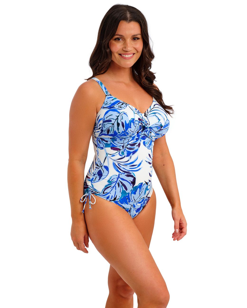 Fantasie Blue Kefalonia Twist Front Swimsuit