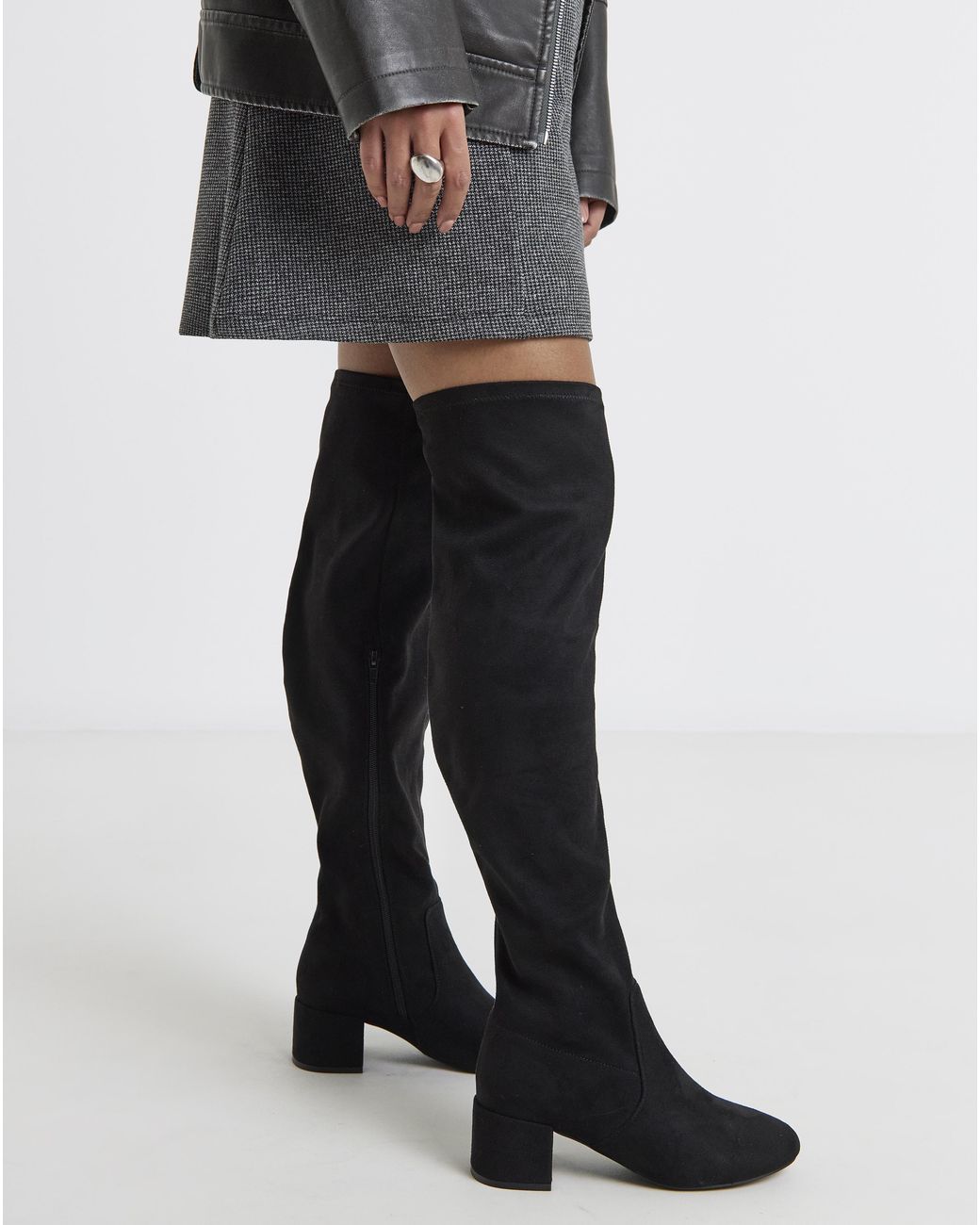 Simply Be Black Otk Stretch Toggle Boot Wide C/Sc