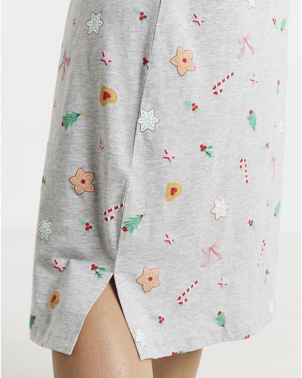 Pretty Secrets Gray Value Candy Cane 2 Pack Nighties