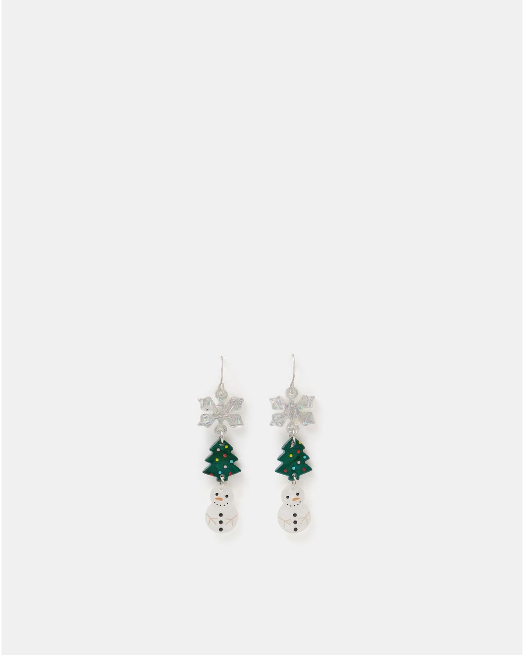 Accessorize White Christmas Drop Earrings