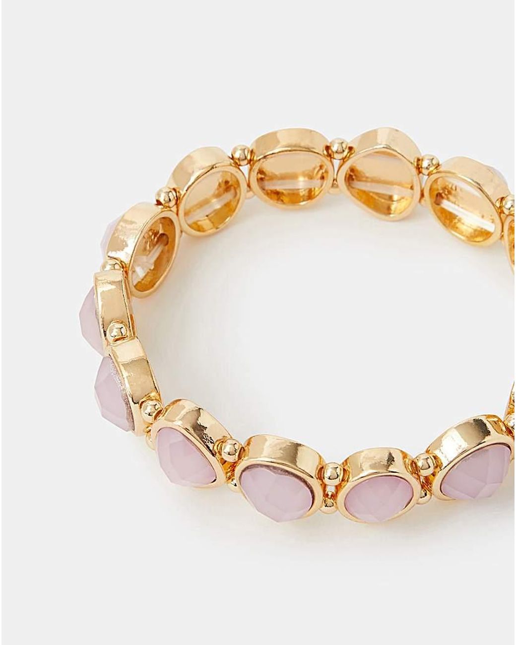 Accessorize Metallic Gem Stretch Bracelet