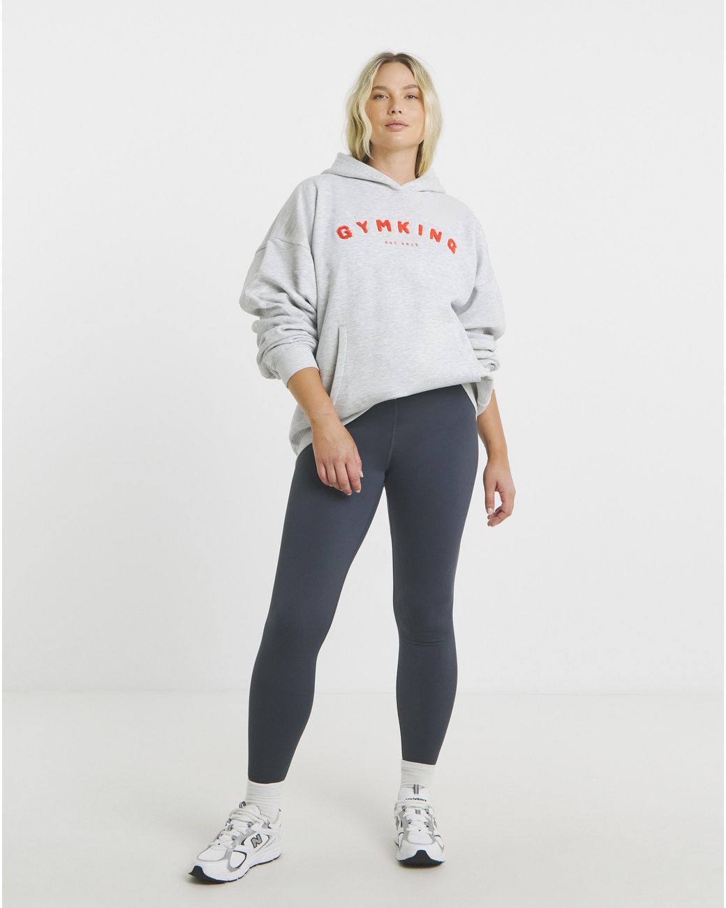 Gym King Gray Shadow Oversized Hood