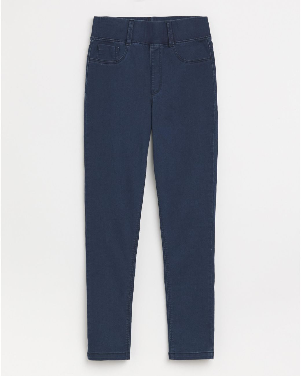Simply Be Blue Dark Slim Pull On Jeggings
