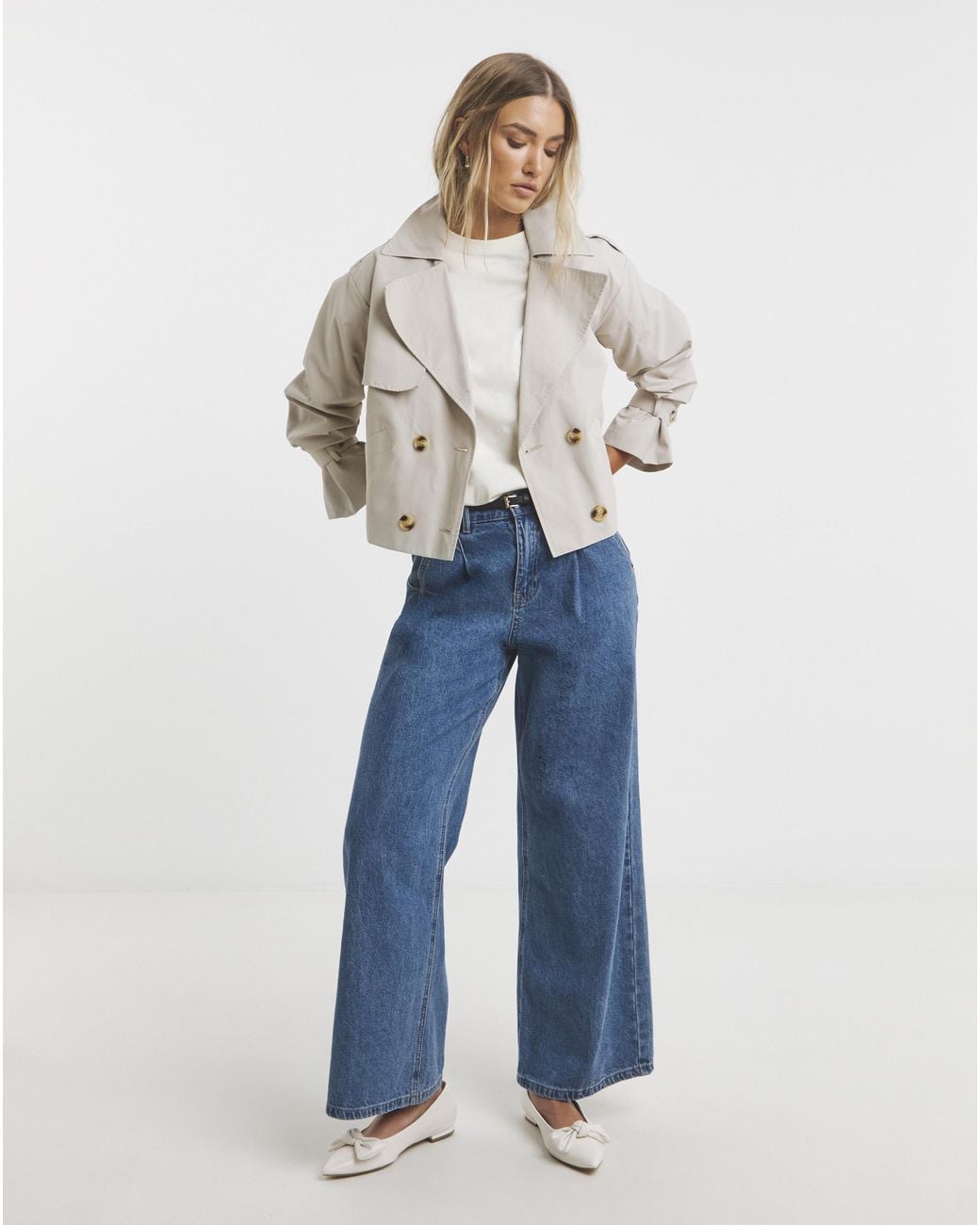 Simply Be Natural Cropped Trench