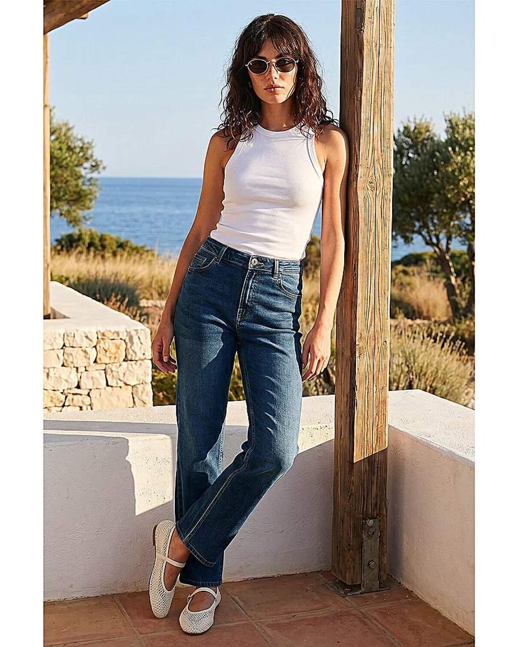 Roman Blue Roman Straight Leg Stretch Jeans