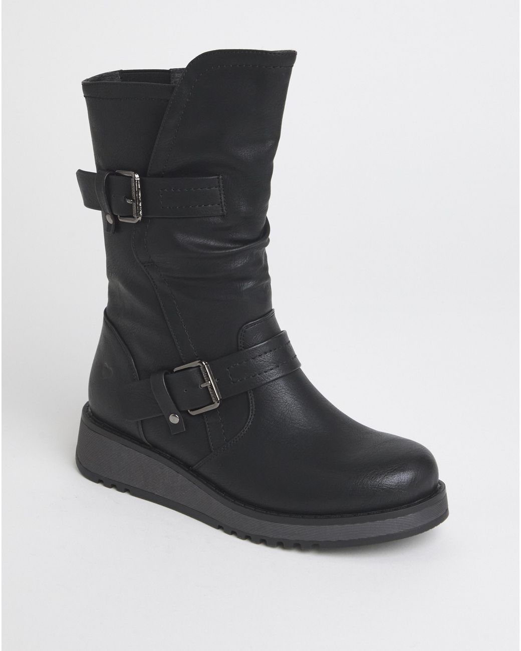 Heavenly Feet Blue Hannah Boots Wide Fit