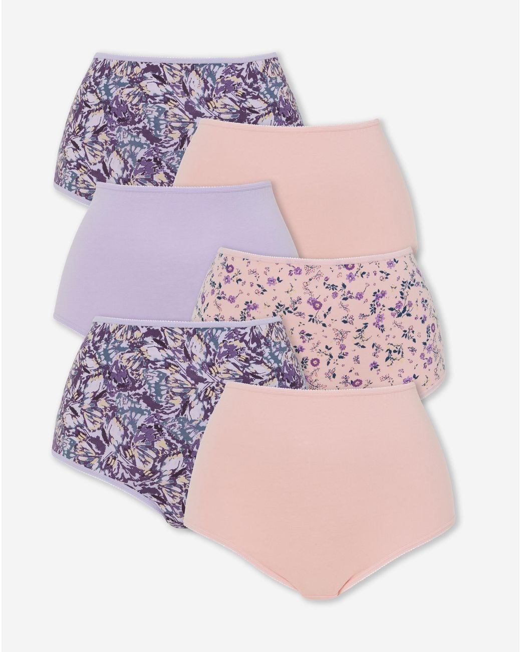 Pretty Secrets Multicolor 6 Pack Full Brief Knickers