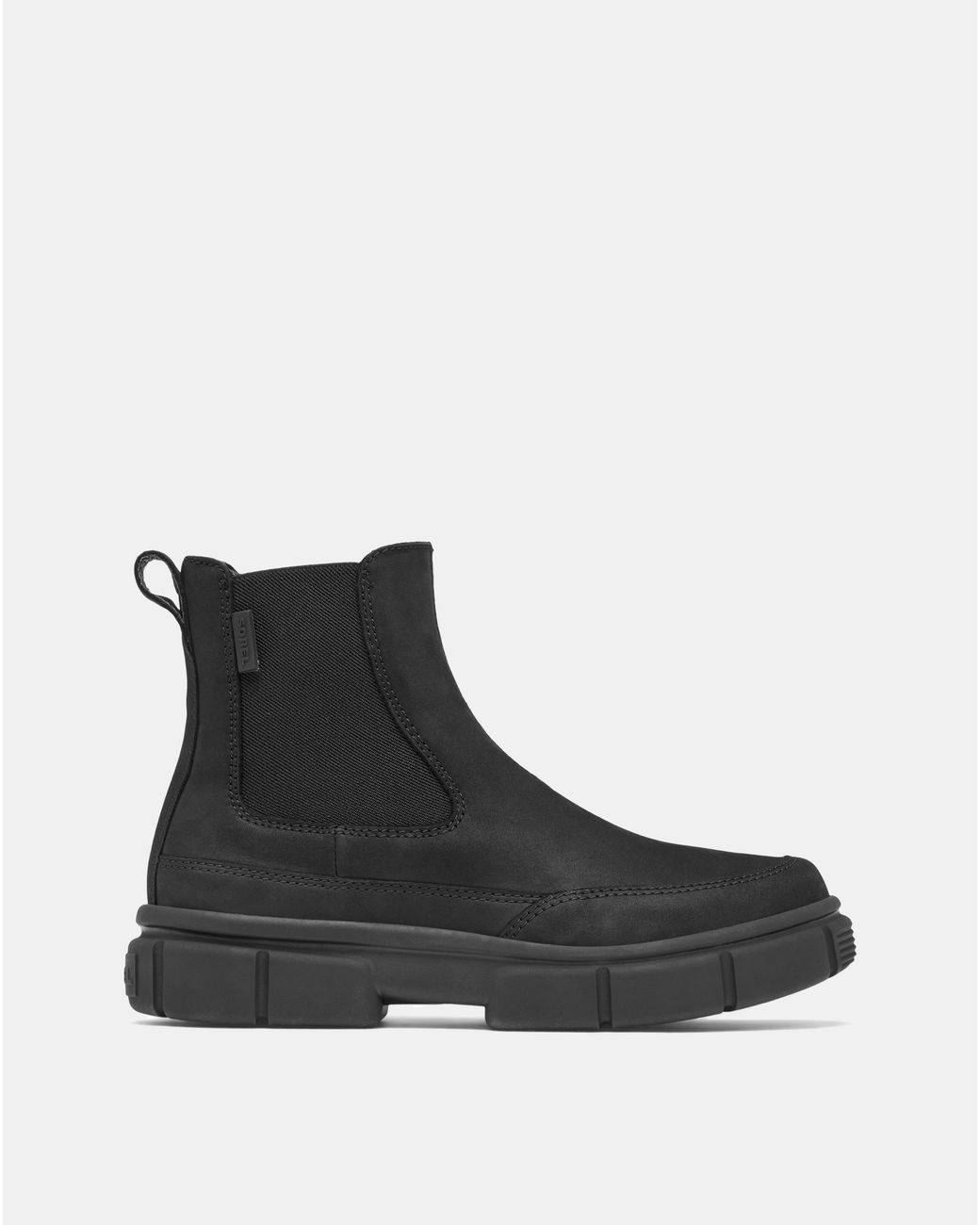 Sorel Women's Explorer Strttm Black Black Leather Chelsea Boots