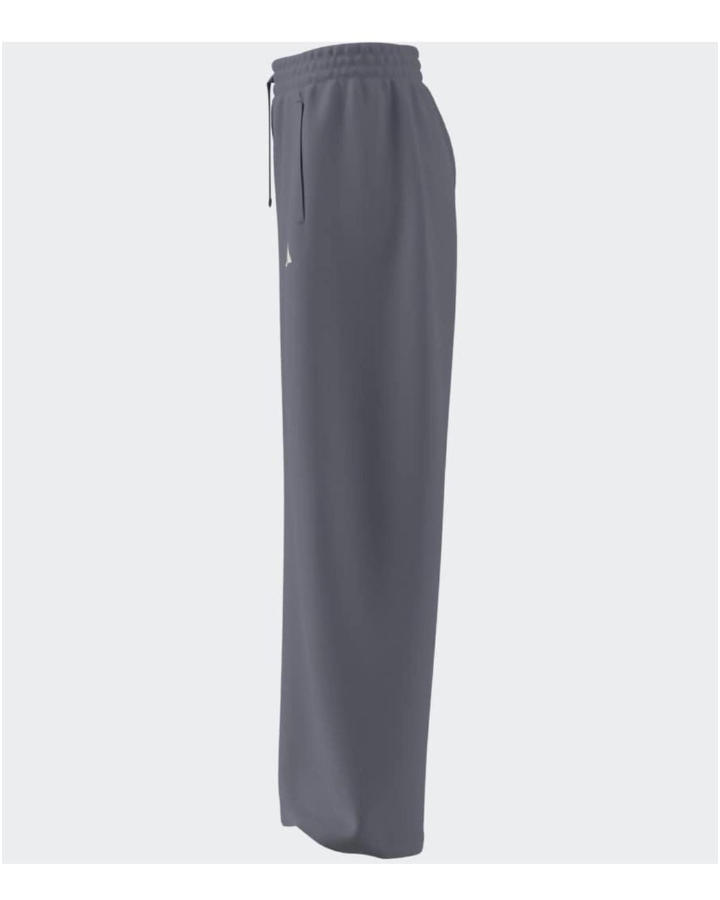 Adidas Gray 3 Stripes Studio Barrel Leg Pants