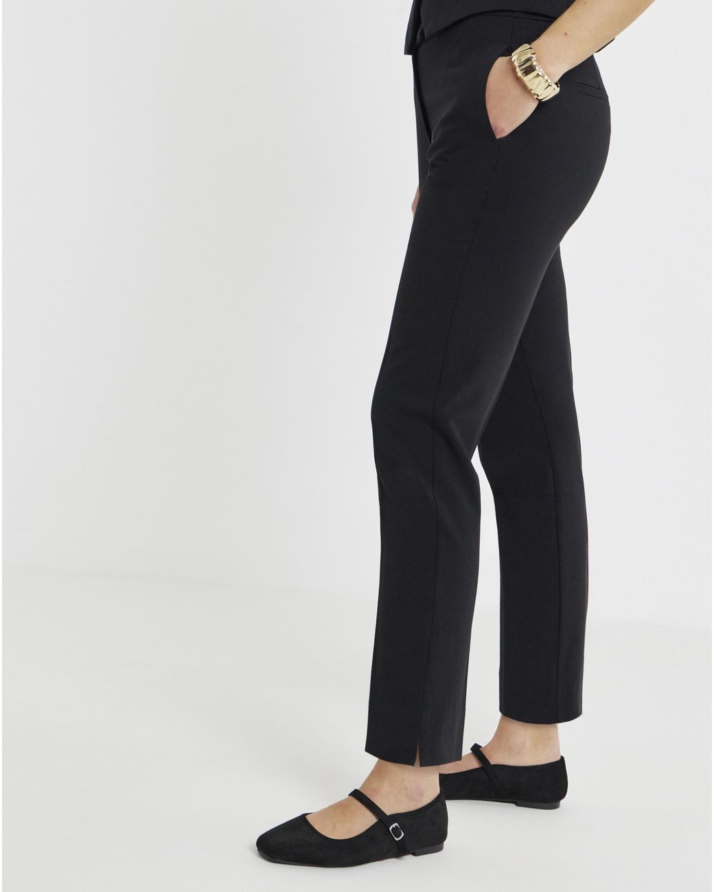 Simply Be White Magisculpt Tapered Leg Regular