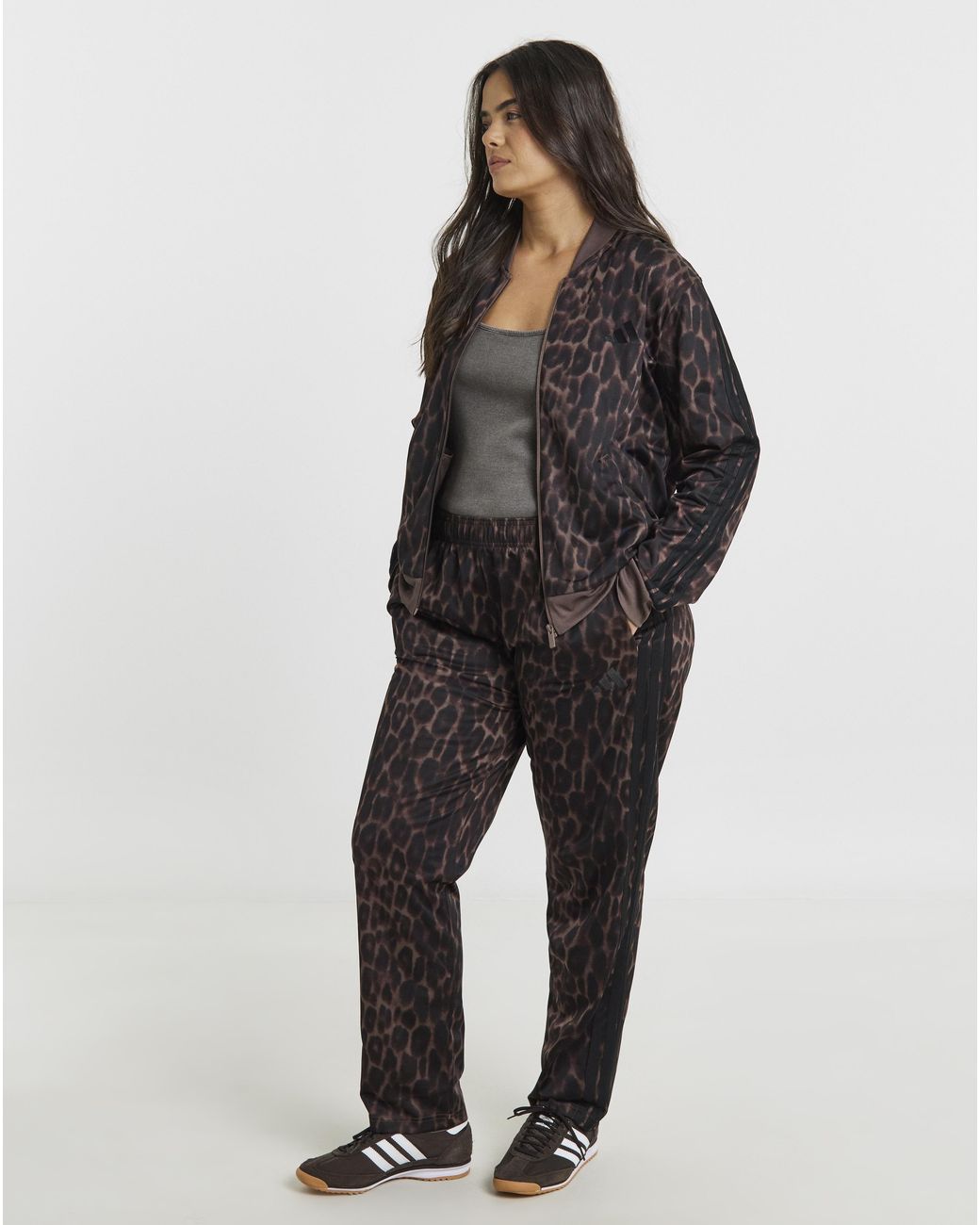 Adidas Black Print 3 Stripes Tracksuit