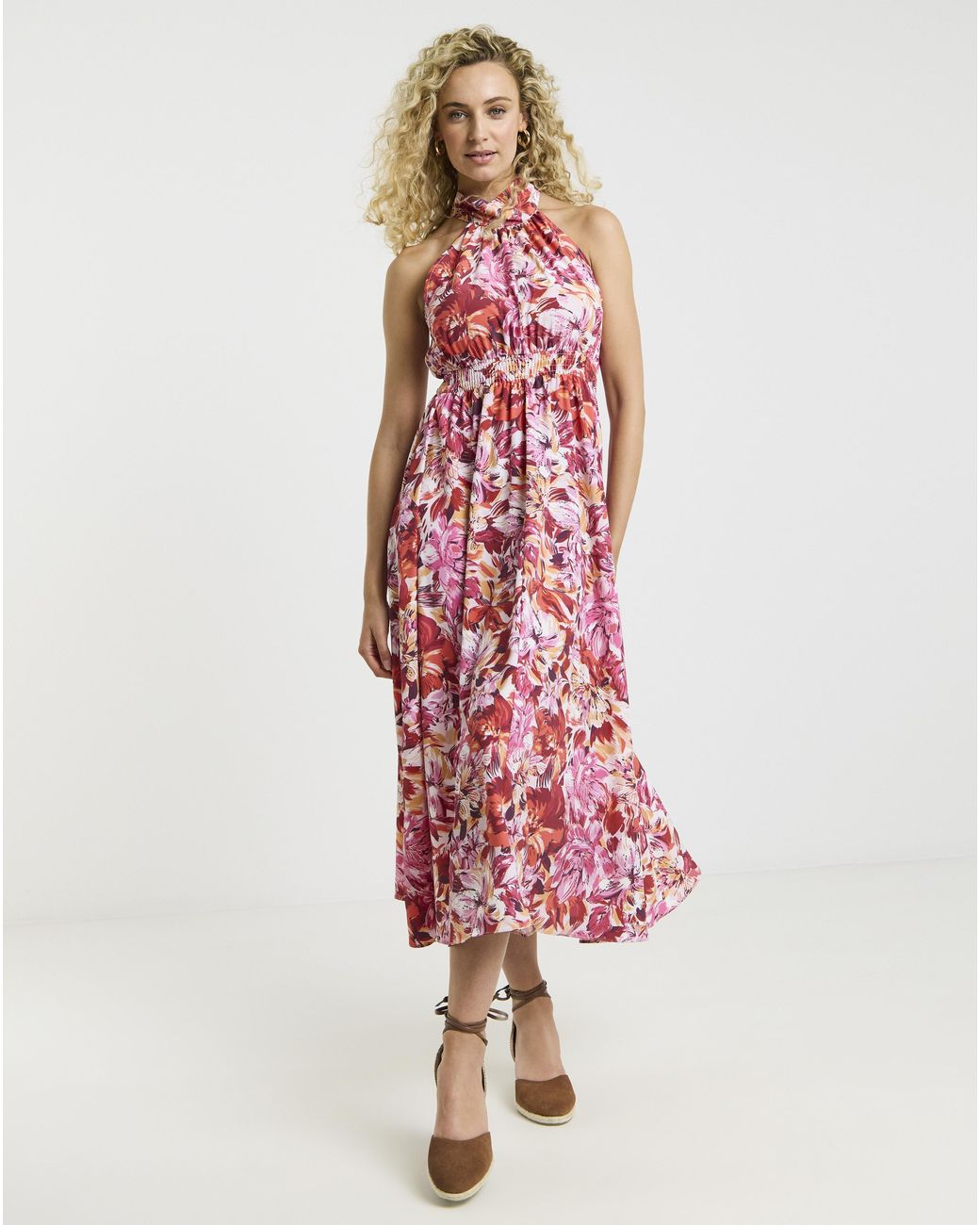 Joe Browns Red Stunning Halter Maxi Dress