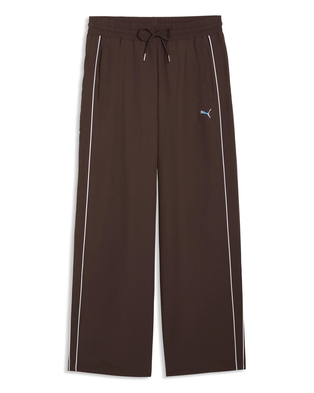 PUMA Brown Relaxed Woven Track Pant