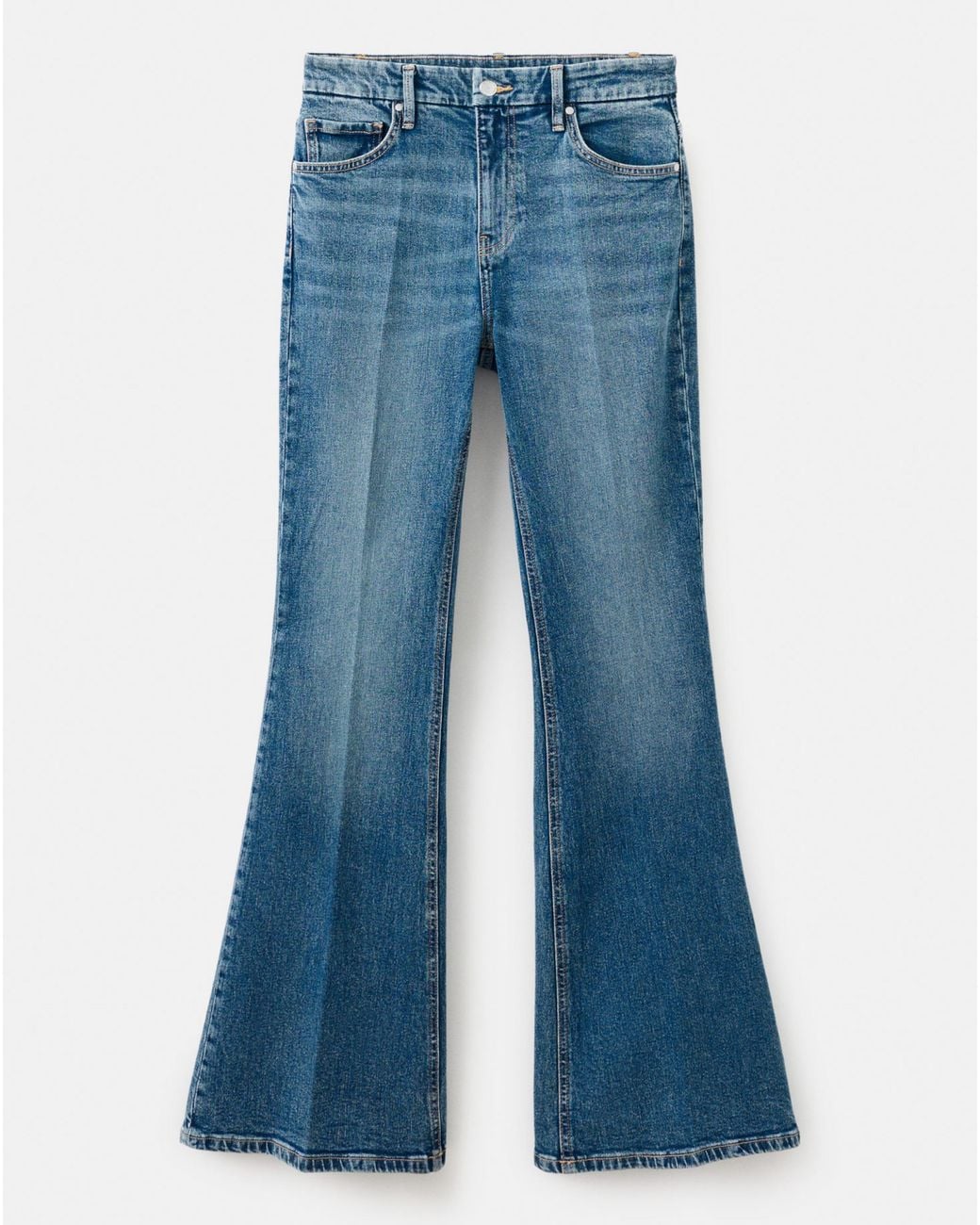 Mango Blue Violeta High Rise Flared Jean