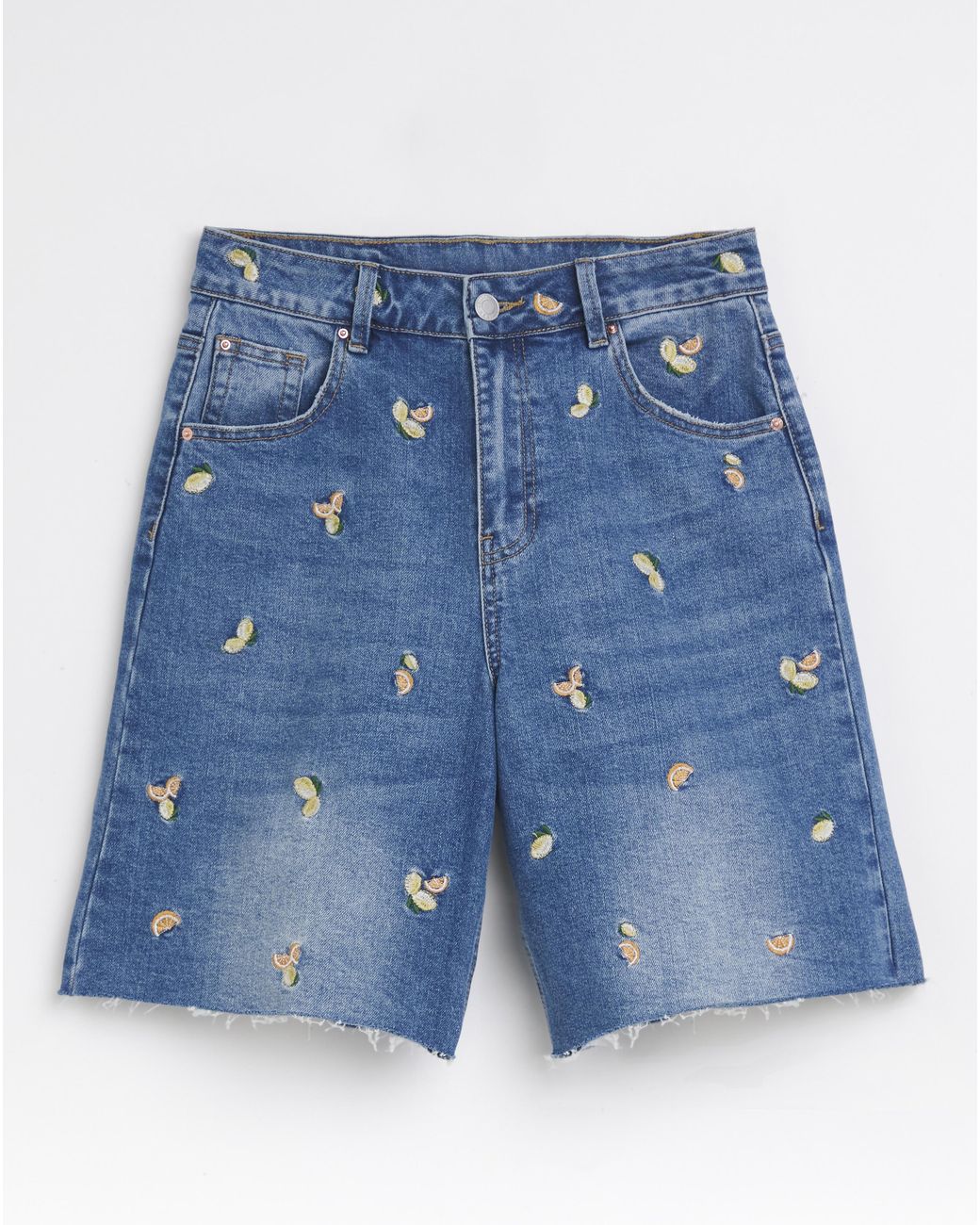 Simply Be Blue Fruit Bermuda Short