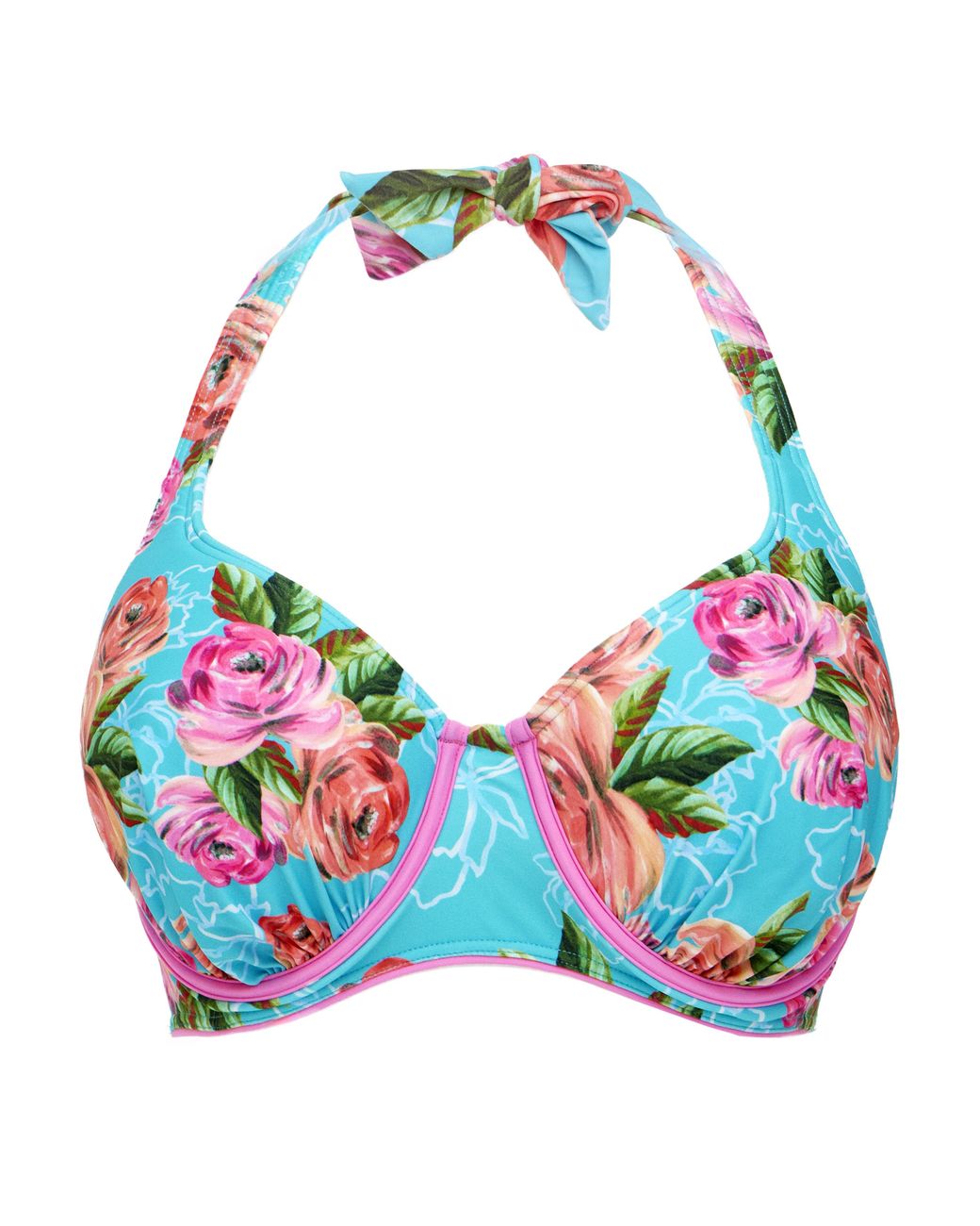 Joe Browns Blue Flower Girl Bikini Top