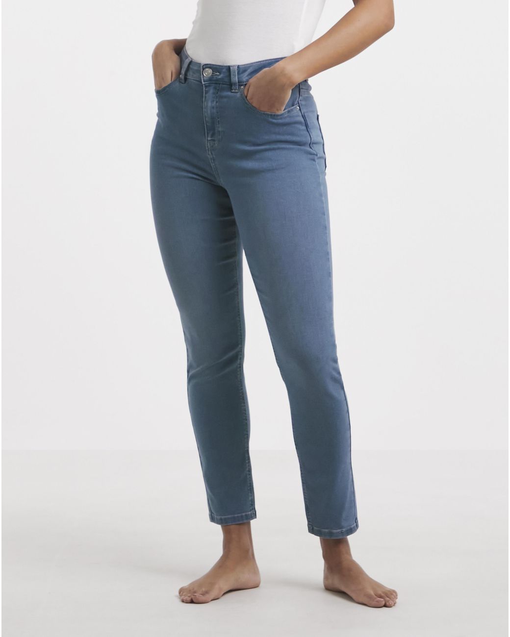 Simply Be Blue Slim Highwaist Super Stretch