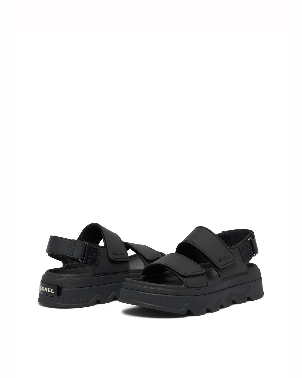 Sorel Black Kinetic Sunchase Sandals