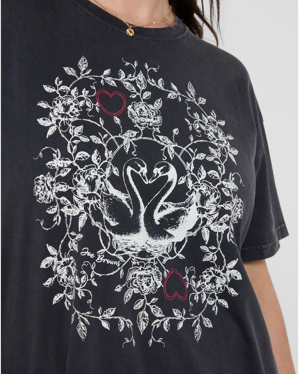 Joe Browns Black Short Sleeve Graphic T-Shirt