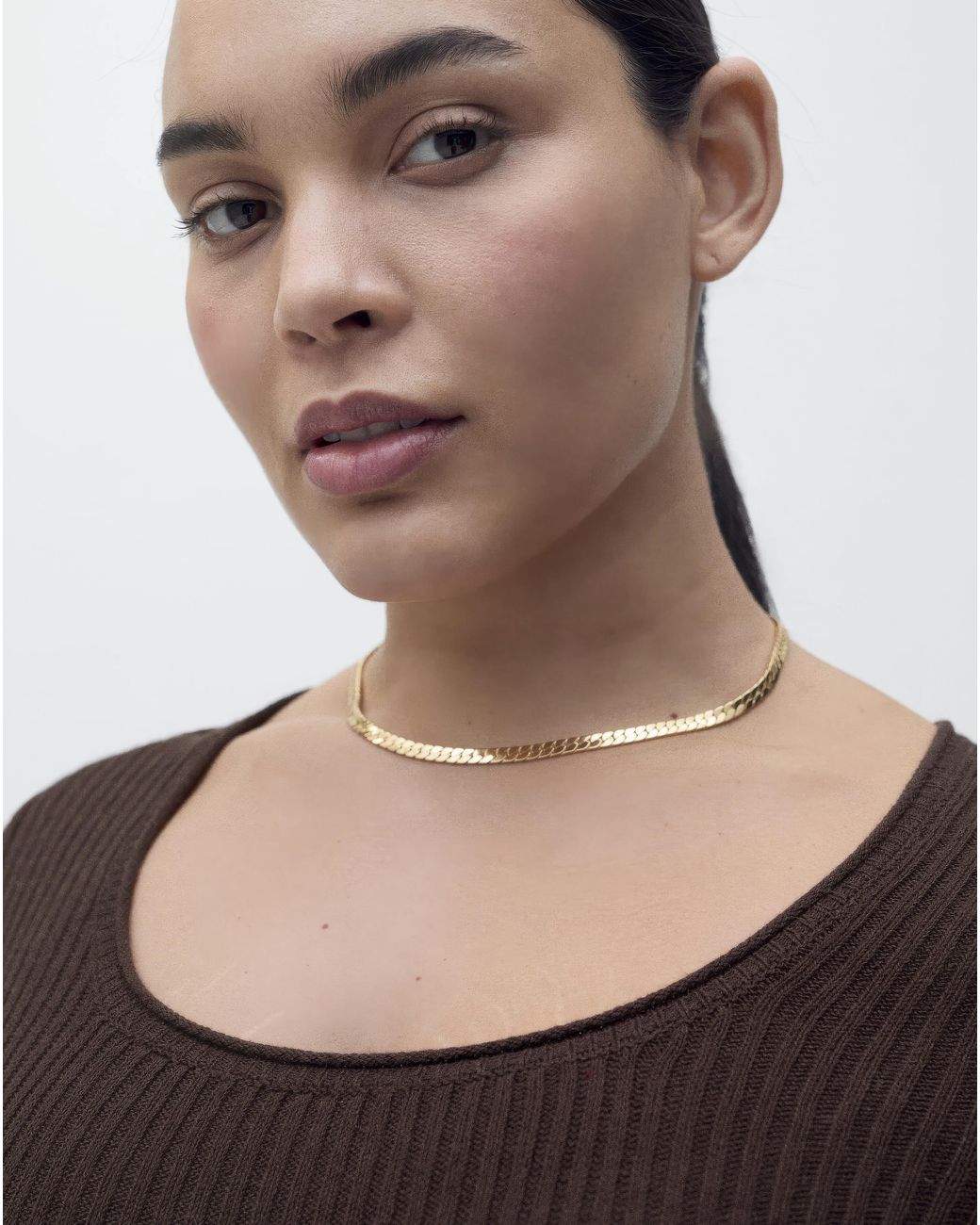 Mango Black Ribbed Rosae Top