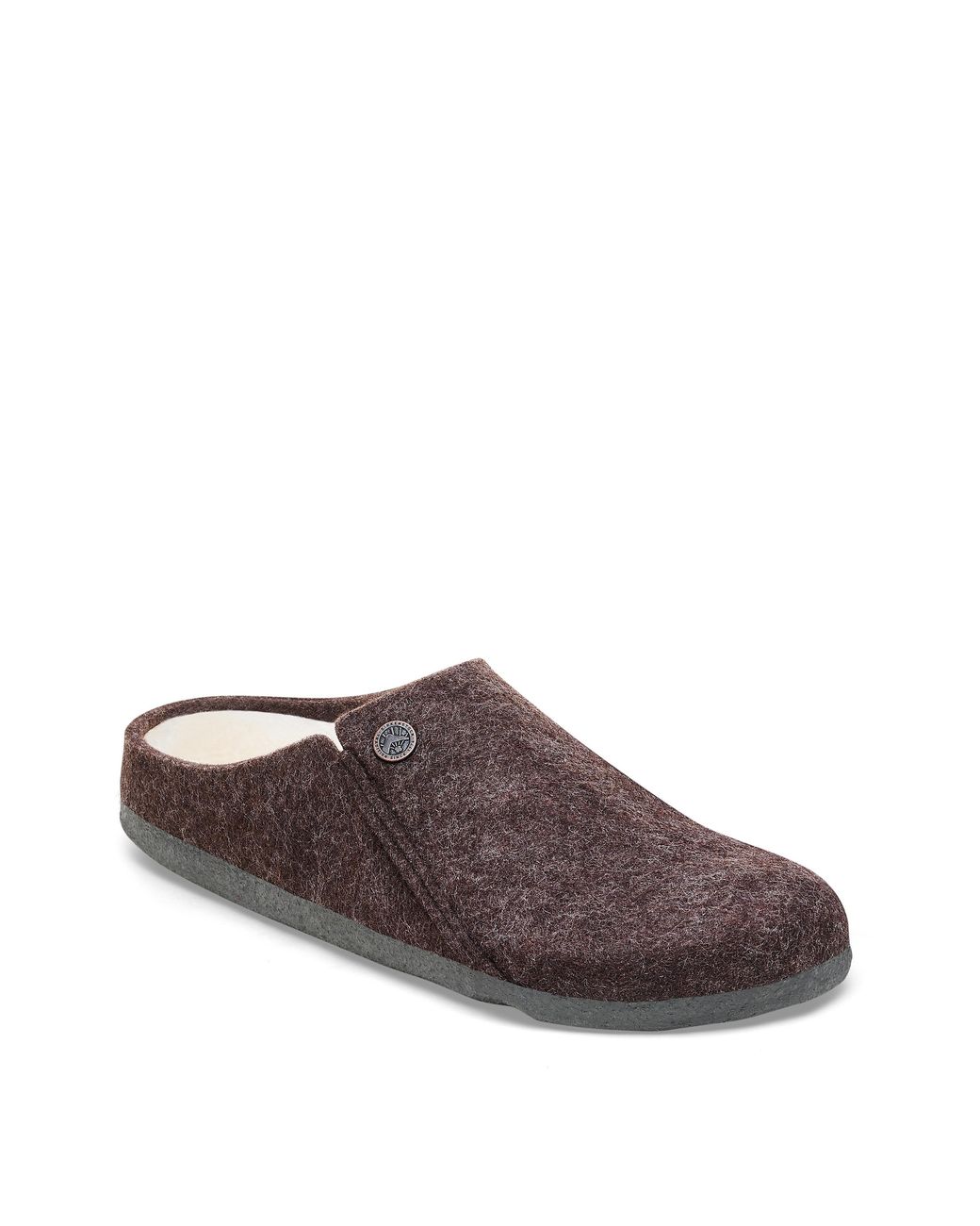 Birkenstock Brown Zermatt Shearling Wool Felt Mule