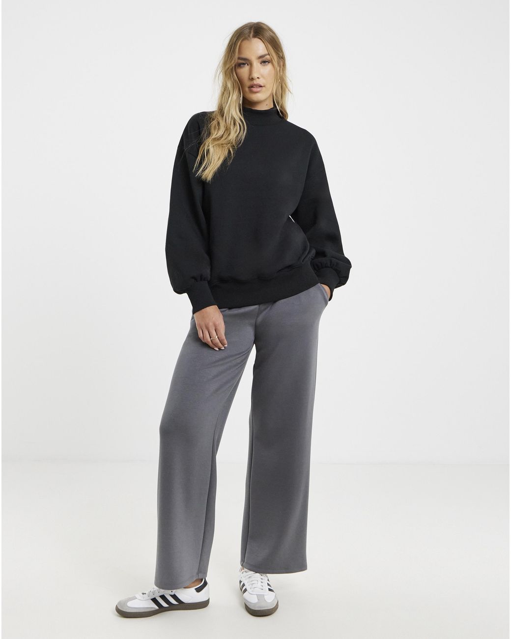 Simply Be Blue High Neck Sweatshirt