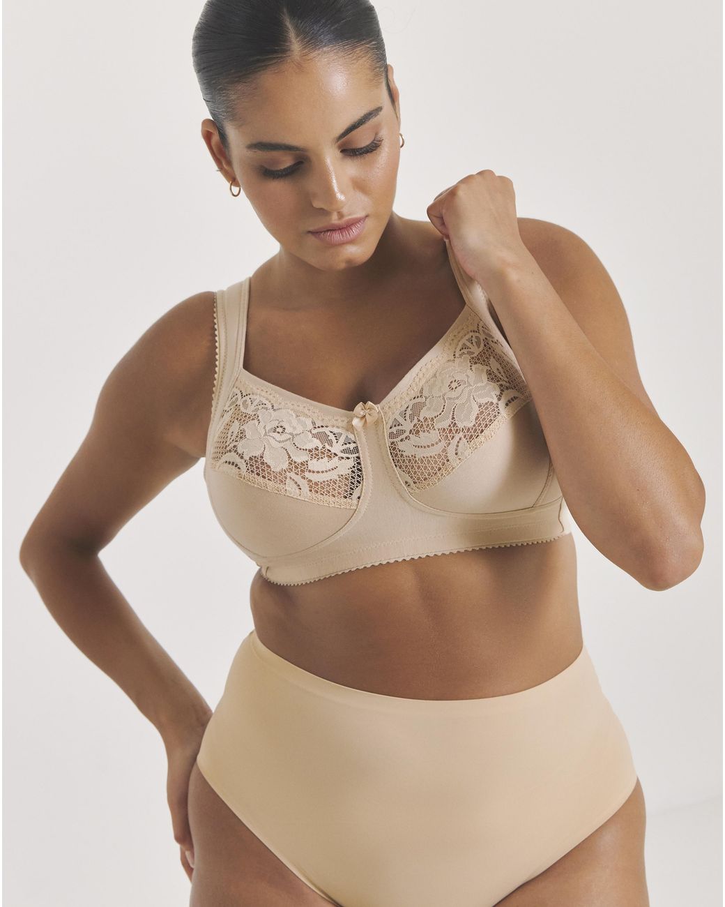 Miss Mary Of Sweden Natural Miss Mary Lovely Lace Support Bra Skin