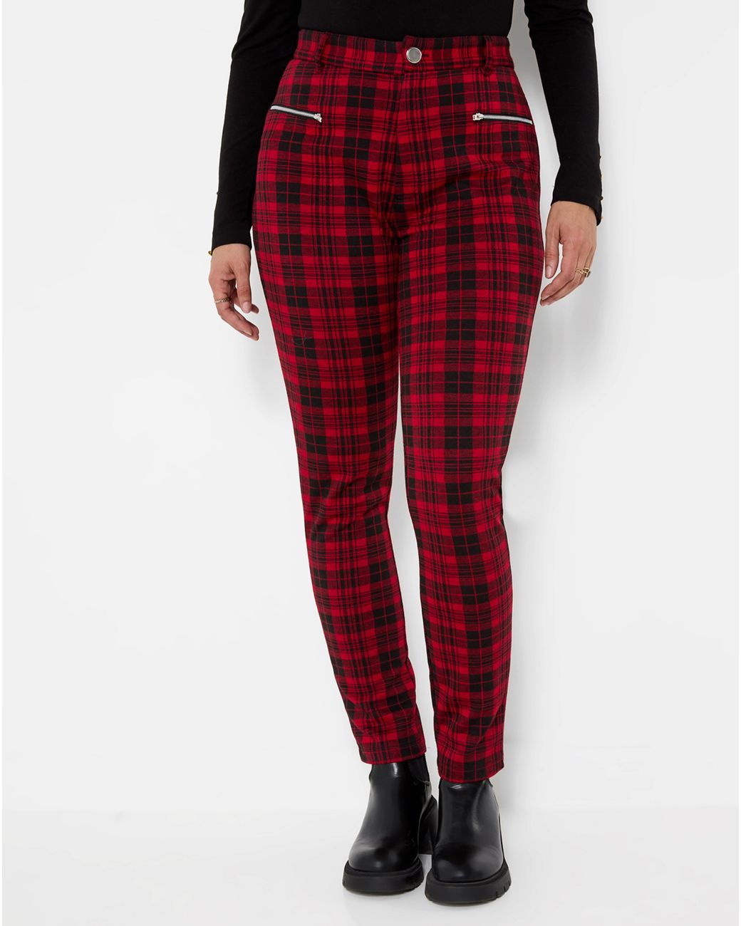 Joe Browns Blue Vivienne Check Trousers