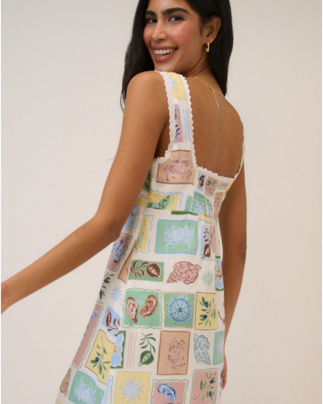 Nobody's Child Natural Nc Ciara Mini Dress