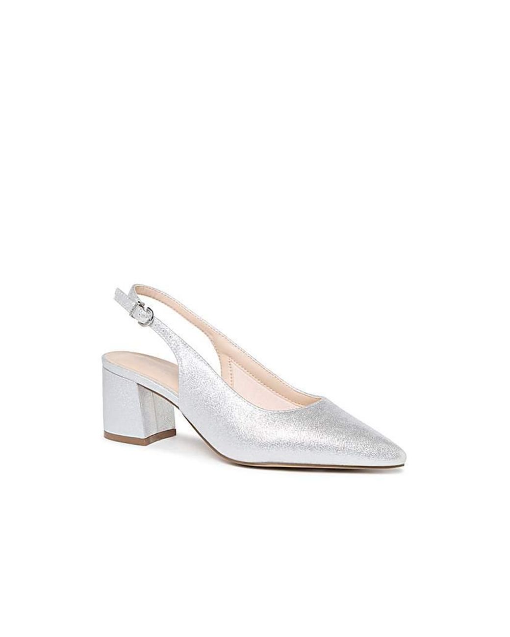 Paradox London White Farren Extra Wide Shoes