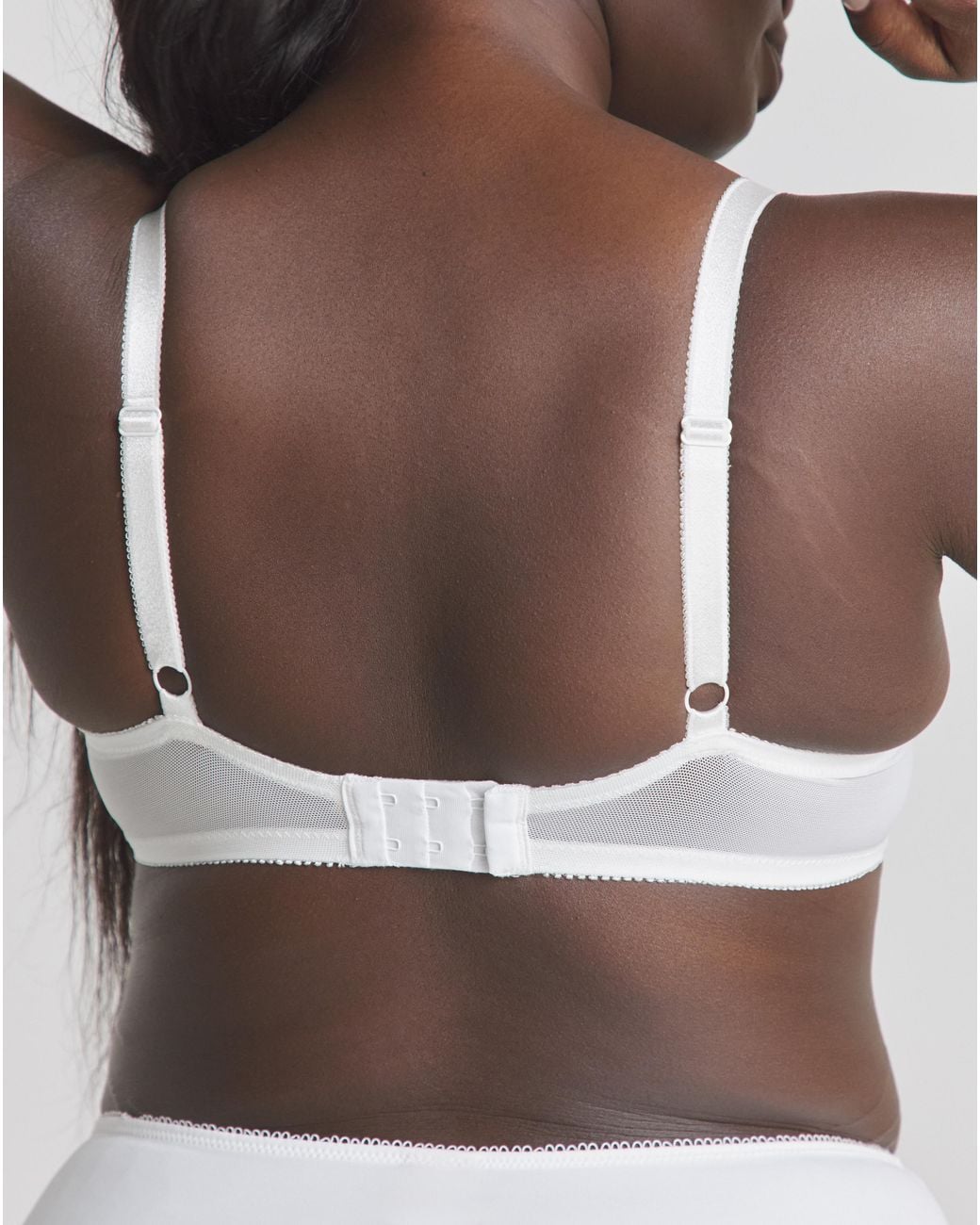 Pretty Secrets White Ivy Lace Basic Balcony Bra